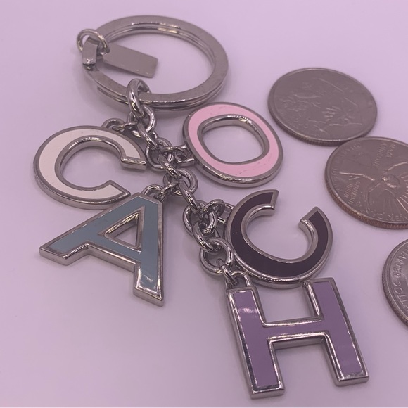 New Coach Letter Keychains (New never used without tags still packaged) - Picture 4 of 7
